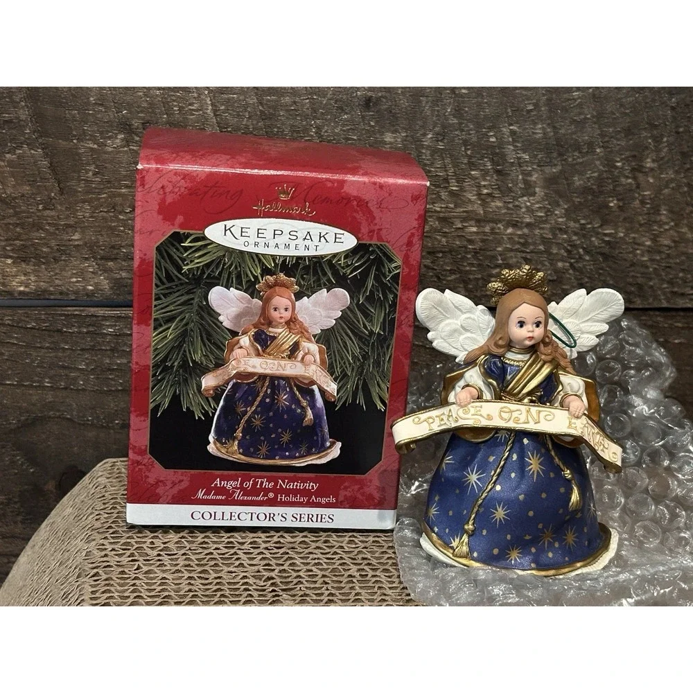 Hallmark ANGEL OF THE NATIVITY - #2 Madame Alexander Holiday Angels - Dated 1999